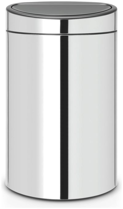 Brabantia Touch Top Recycling Bin - Brilliant Steel.
